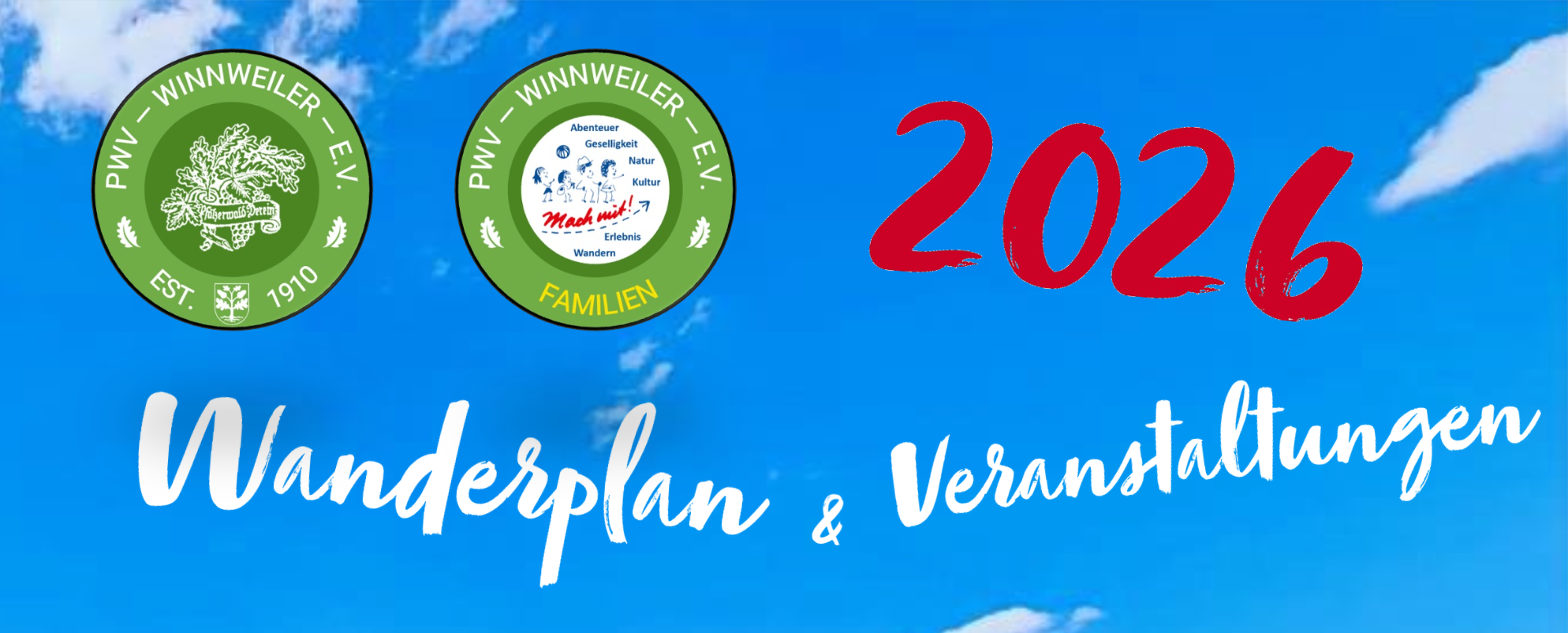 Wander- und Veranstaltungsplan 2026