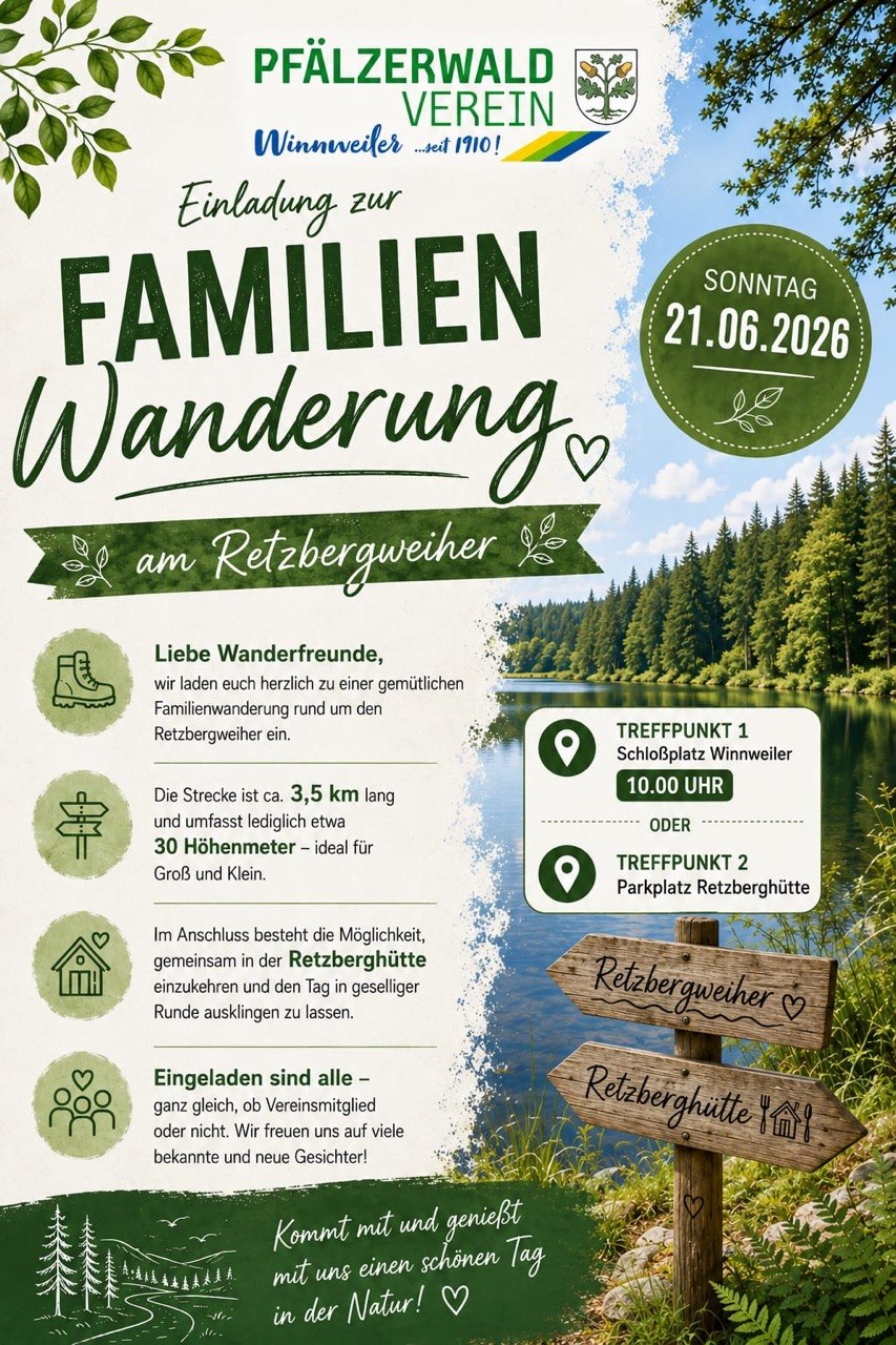 Familienwanderung um den Retzbergweier
